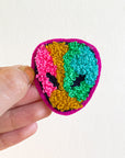 Furry Alien Pink - Chenille Patch