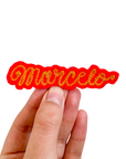 Custom Word Patch - Yellow on Red