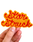 Custom Phrase Patch - Red on Yellow
