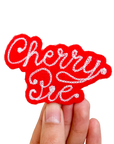 Custom Phrase Patch - White on Red