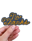 Custom Phrase Patch - Yellow on Grey