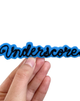 Custom Word Patch - Black on Blue