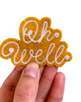 Custom Phrase Patch - White on Yellow