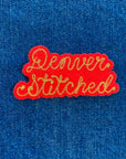 Custom Phrase Patch - Gold on Red