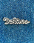 Custom Word Patch - Silver on Grey