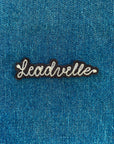 Custom Word Patch - Silver on Black