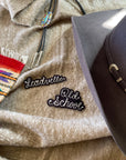 Custom Word Patch - Silver on Black