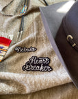 Custom Word Patch - White on Black