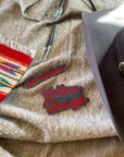Custom Word Patch - Red on Grey