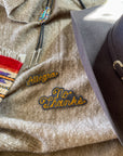 Custom Word Patch - Yellow on Grey