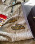 Custom Phrase Patch - Yellow on Grey