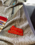 Custom Phrase Patch - Gold on Red