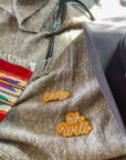 Custom Word Patch - White on Yellow