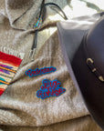 Custom Word Patch - Red on Blue
