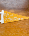 Custom Embroidered Pennant - Golden Yellow