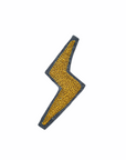 Lightning Bolt Gold - Chainstitch Patch