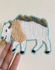 Mountain White Bison - Chainstitch Patch