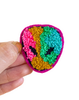 Furry Alien Pink - Chenille Patch