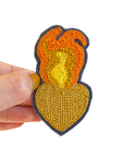 Sacred Heart Gold - Chainstitch Patch