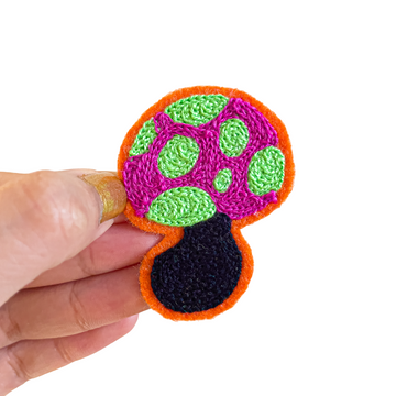 Funky Toadstool - Chainstitch Patch