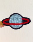 Metallic Planet Light Blue - Chainstitch Patch