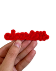 Custom Word Patch - Red on Red