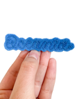 Custom Word Patch - Blue on Blue