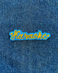 Custom Word Patch - Yellow on Blue