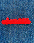 Custom Word Patch - Red on Red
