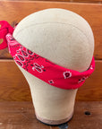 Bandana - Red - Gold Hearts