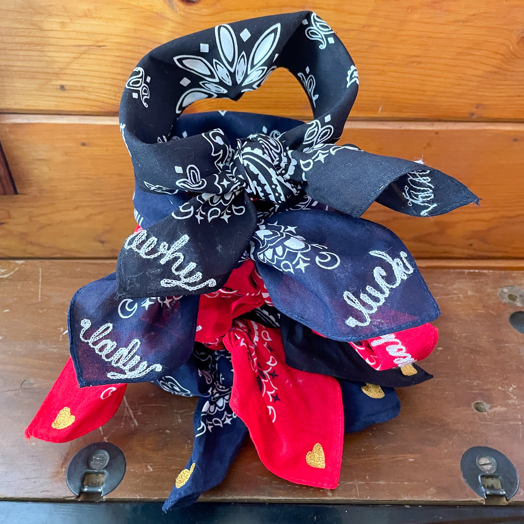 Bandana - Navy - Uppercase Initials