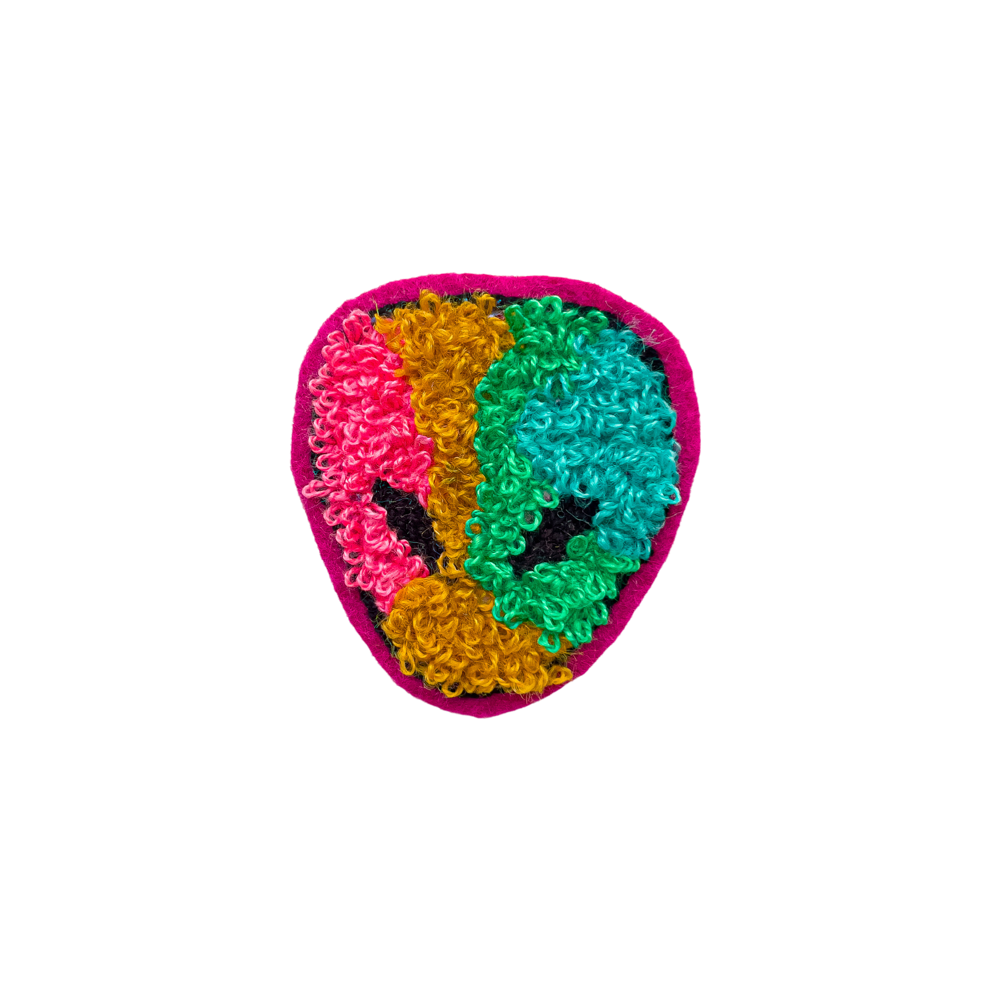 Furry Alien Pink - Chenille Patch
