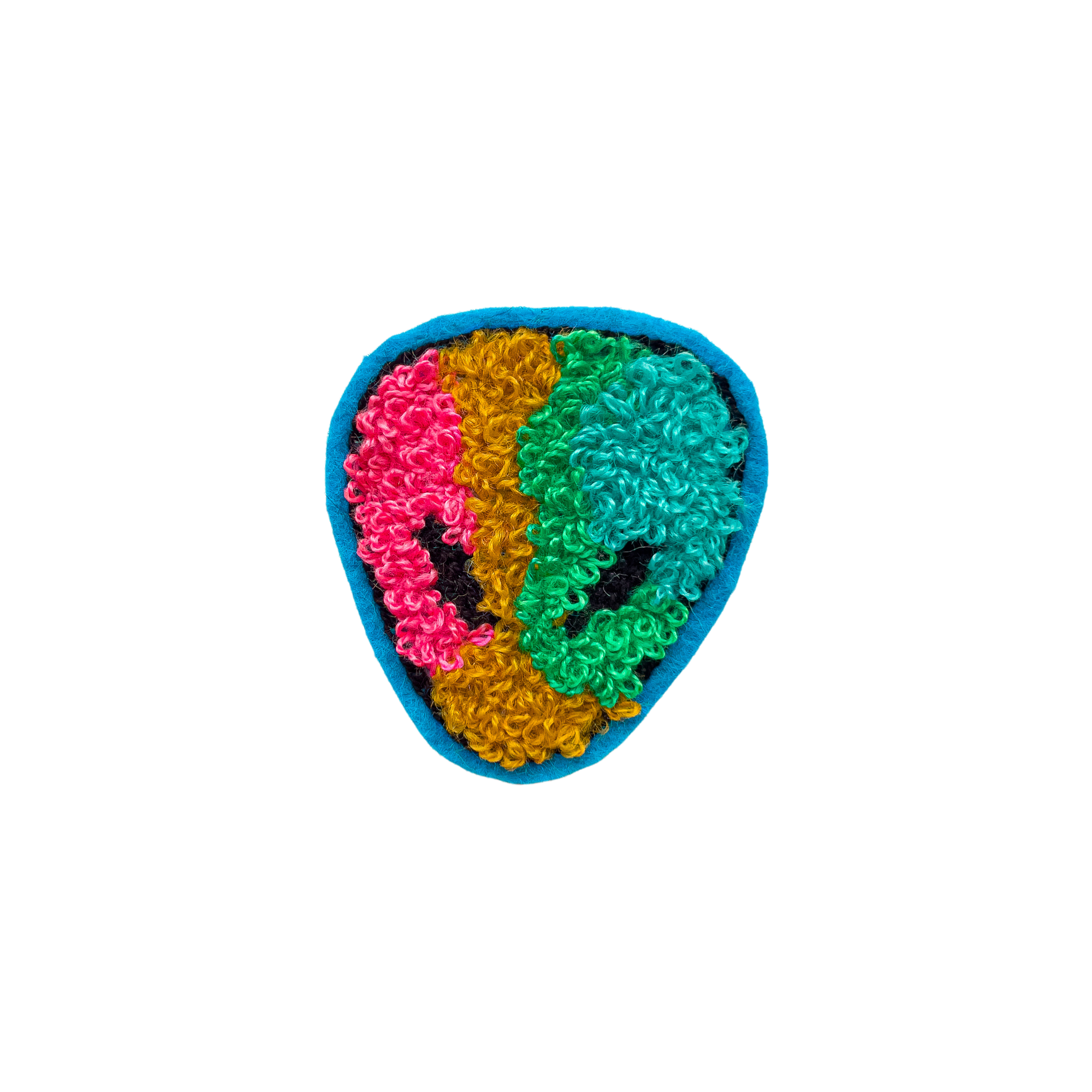 Furry Alien Blue - Chenille Patch