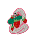 Strawberry Snake Silver - Chainstitch Patch