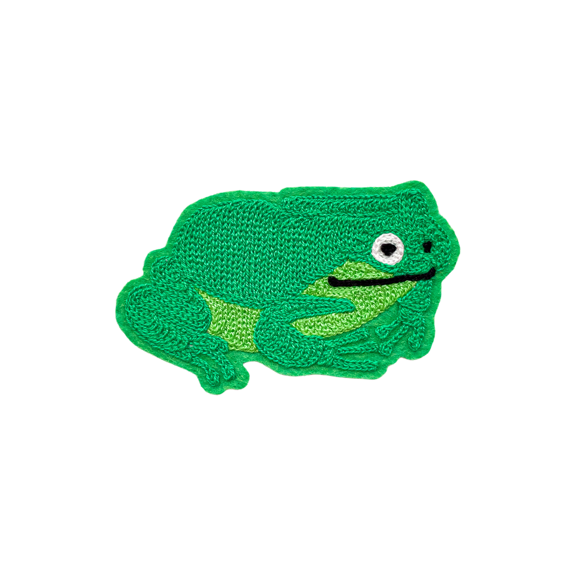 Frog Green - Chainstitch Patch