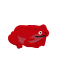 Frog Red - Chainstitch Patch