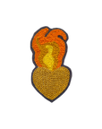 Sacred Heart Gold - Chainstitch Patch
